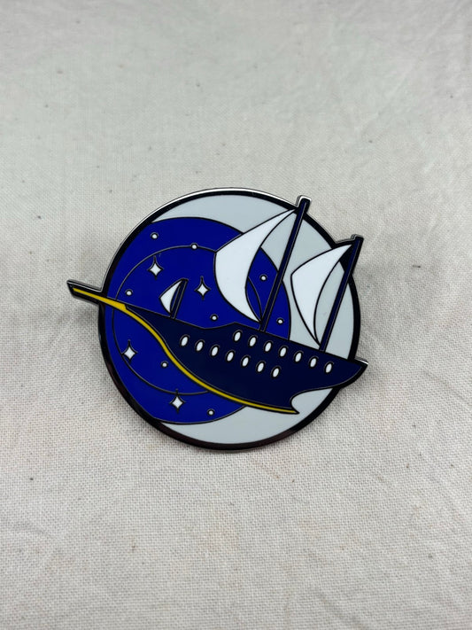 Sky Sailing Pin | Hard Enamel Pin | Unique Accessories