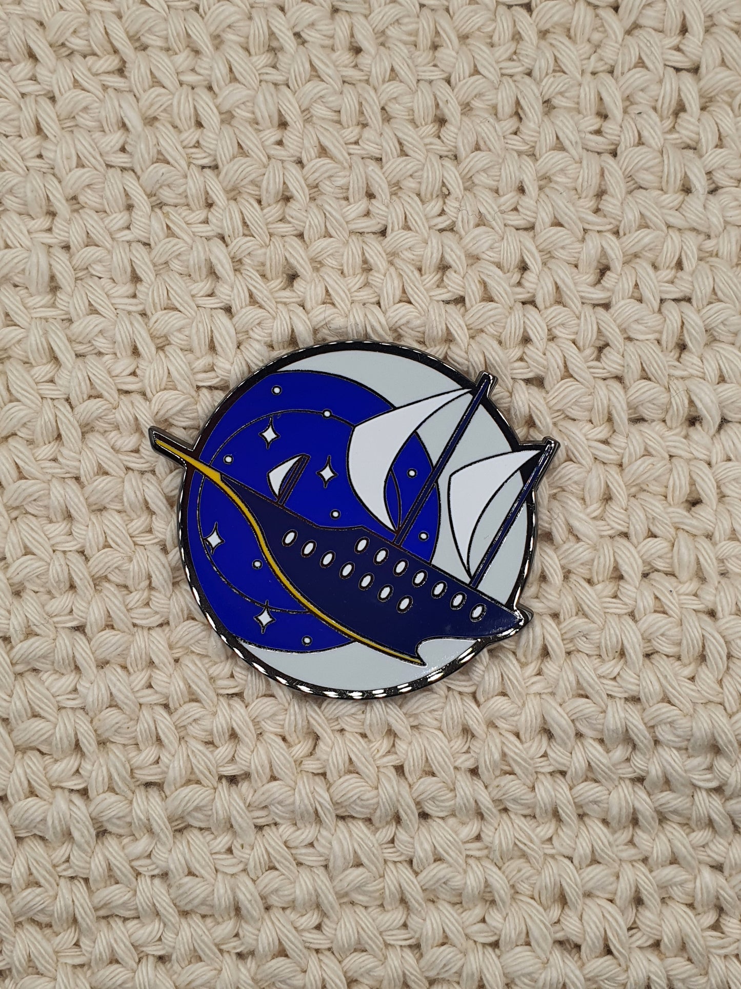 Sky Sailing Pin | Hard Enamel Pin | Unique Accessories