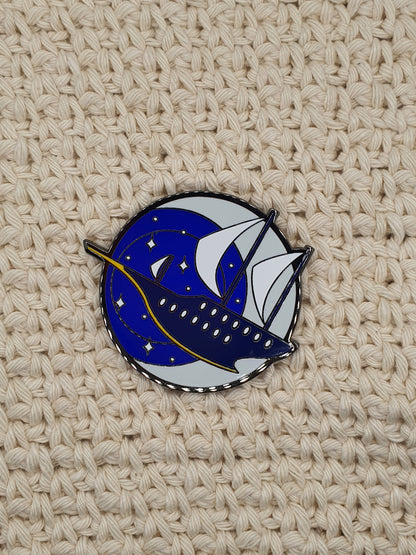 Sky Sailing Pin | Hard Enamel Pin | Unique Accessories